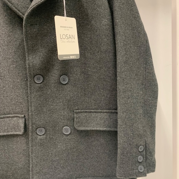 Losan winter coat size 10 charcoal grey - Picture 3 of 4